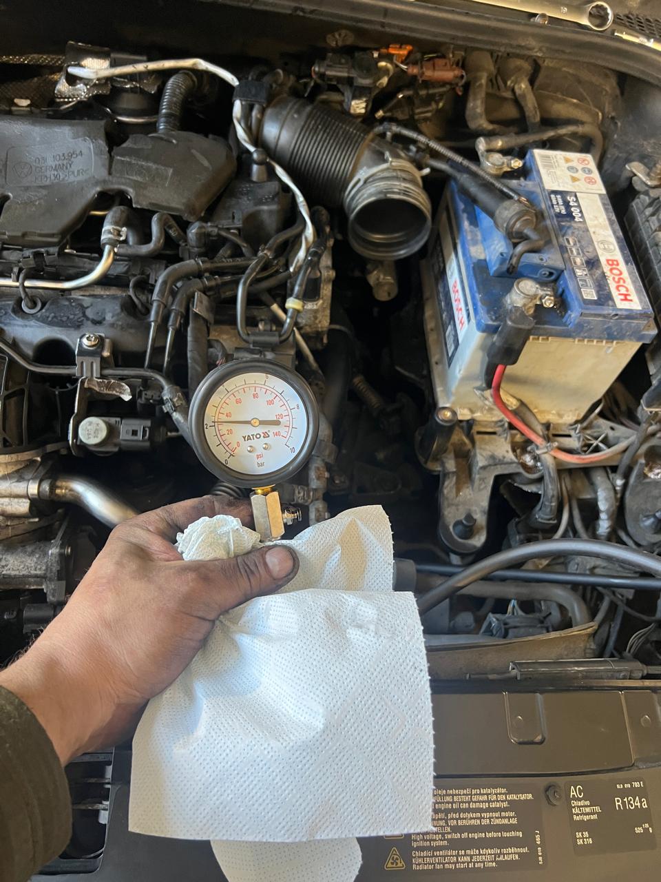 Měření tlaku oleje - 1